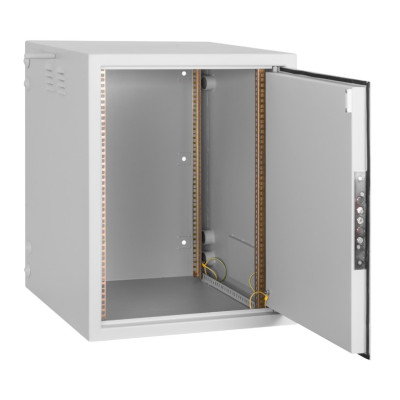 Настенный антивандальный шкаф 19", 15U, Ш600хВ767хГ650мм, серый