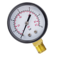 JEMIX Манометр радиальный XPS-R подключение 1/4, 0-6 бар, диаметр 50мм 88432