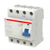Выключатель дифференциального тока ABB F204 4п 80А 300мА тип AC