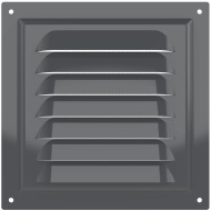 Решетка ERA 1515МЭ, металл, серая