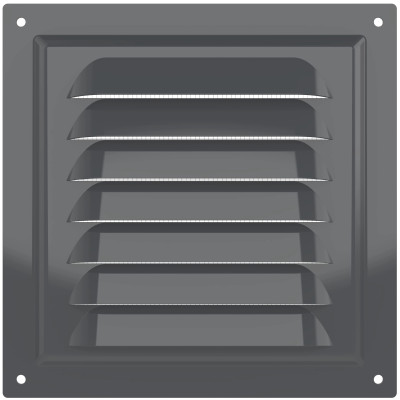 Решетка ERA 1515МЭ, металл, серая