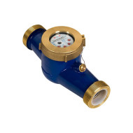 Счетчик воды Экомера СВКМ-50 Х холодный многоструйный с комплектом присоединения (Латунный)