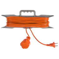 Удлинитель шнур UNIVersal УШ-10 ПВС 2*1 1 гнездо, без заземляющих контактов 30м. на рамке