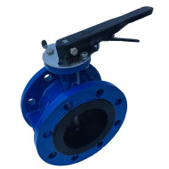 Затвор фланцевый ABRA-BUV-FL226D200H Ру10 с рукояткой