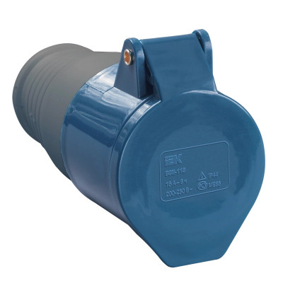 Розетка кабельная IEK ССИ-223 32А 220В 2P+PE IP44