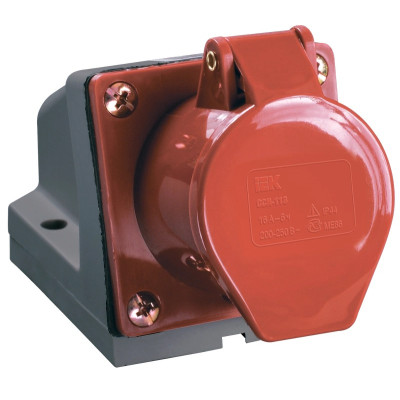 Розетка стационарная IEK ССИ-124 32А 380В 3P+PЕ IP44