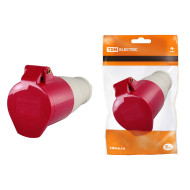 Розетка переносная TDM ELECTRIC 224 3Р+РЕ 32А 380В IP44