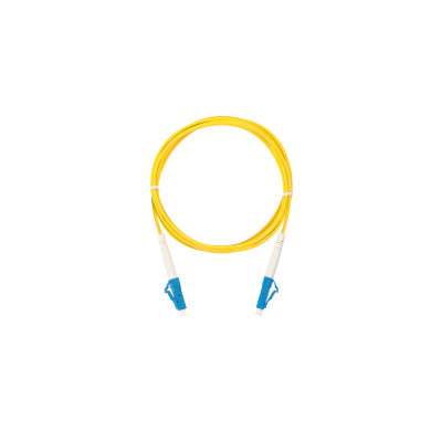 Шнур NIKOMAX волоконно-оптический, соединительный, одномодовый 9/125мкм, стандарта OS2, LC/UPC-LC/UPC, одинарный, полимерный материал нг(A)-HF, 2мм, желтый, 10м