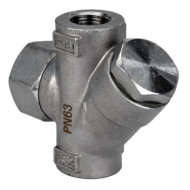 Конденсатоотводчик термодинамический DN.ru ST3232M-T Ду25 Ру63 с фильтром, нержавеющая сталь, резьбовой