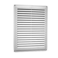 Решетка не разъемная, наклонные жалюзи с москитной сеткой SANTREK AIR 170х170 (Э1717Н)