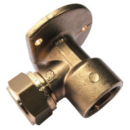 Водорозетка 15-1/2", General Fittings 1N00, обжим-резьба, вн., латунь