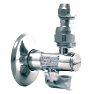 Кран 10х1/2' шаровой с фильтром с шарнирным соединением для смесителя с трубками