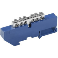 Шина IEK ШНИ N "ноль" на DIN-изоляторе с никелевым покрытием ШНИ-6х9-6-Д-С