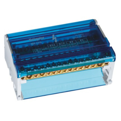 Шина нулевая Navigator на DIN-рейку в корпусе 4х15групп