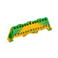 Шина IEK PE TEKFOR"земля" в комбинированном DIN-изоляторе "Стойка" 8х12-13-ЖЗ