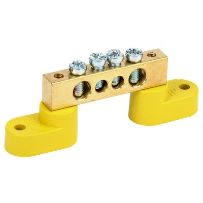 Шина IEK ШНИ нулевая ШНИ-8х12-4-У2-Ж на двух угловых изоляторах