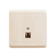 Systeme Electric Розетка телефонная RJ11, ЭТЮД, скрытая, бежевая