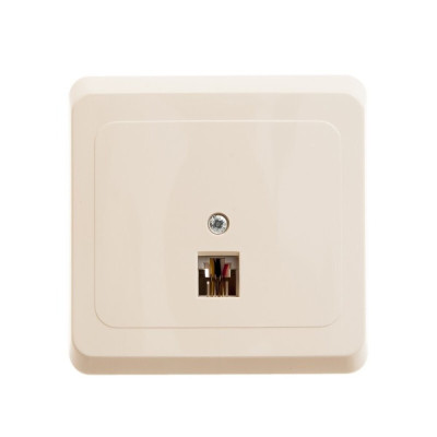 Systeme Electric Розетка телефонная RJ11, ЭТЮД, скрытая, бежевая