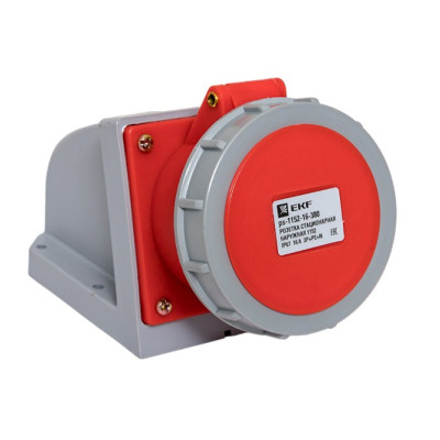 Розетка стационарная EKF PROxima наружная 1152 3Р+РЕ+N 16А 380В IP67