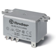 Реле силовое Finder электромеханич. монтаж в наконечники Faston 250 (6.3х0.8мм) 2NO 30А AgCdO 230В AC RTII УХЛ4 монтаж. фланец