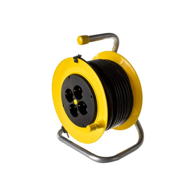 Удлинитель силовой на катушке Inforce К4-Е-25 ПВС 3x1.5 25м 16А 4 розетки