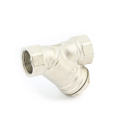 Фильтр косой ВВ 1/2" 400 мкм с отверстием для пломбировки никелированный Uni-fitt