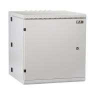 Настенный двухсекционный шкаф 19", 12U, металлическая дверь, промышленный, степень защиты IP55, Ш600хВ638хГ600мм, серый.