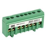 IEK YNN10-69-8KD-K06 Шина нулевая в корп. изол. на DIN-рейку ШНИ-6х9-8-К-З зел.