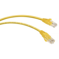 Патч-корд Rj-45 Cabeus PC-UTP-RJ45-Cat.5e-3m-YL-LSZH кат.5е 3 метра желтый