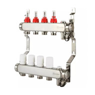 Группа коллекторная Aquasfera нержавеющая сталь с расходомерами 1" м/м 11в 3/4" ЕК н/р 9503-10