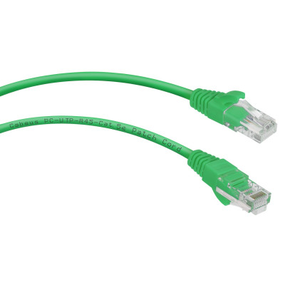 Патч-корд Rj-45 Cabeus PC-UTP-RJ45-Cat.5e-1m-GN кат.5е 1 метр зеленый