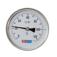 Термометр биметалл ТБ100 120С Дк100 L=160 G1/2" осев Метер