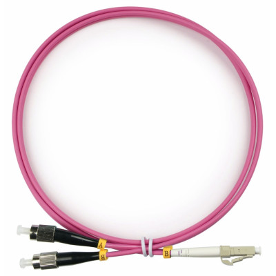 Оптический патч-корд LC-FC Cabeus FOP-50-OM4-LC-FC-1m 50/125 (ОМ4) 1 метр