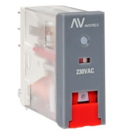 Реле промежуточное EKF Averes с кнопкой и механической индикацией 230В AC