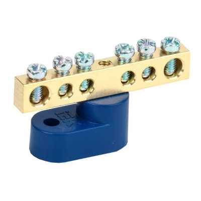 Шина нулевая IEK ШНИ-6х9-6-У1-С на одном угловом изоляторе