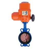 Затвор поворотный чугунный EPDM Ду250 Ру16 эл/п Tecofi VPI4448-B04EP0250