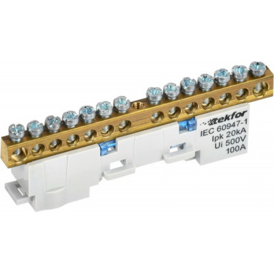 TEKFOR Шина IEK N "ноль" изол. на унив. держ. 6х9-14-С