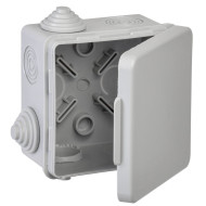 Коробка распределительная КМ 80х80х50мм о/к IP54 8 вв. (7035) GENERICA