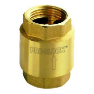 Клапан обратный пружинный Pedrollo VR Ду25 латунь муфтовый