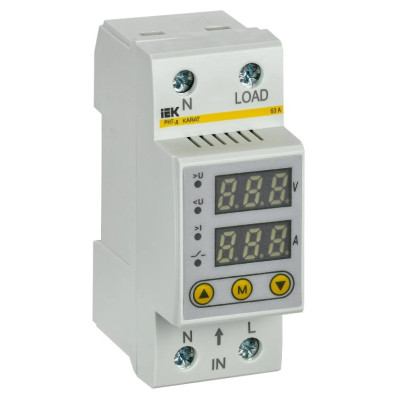 Реле напряжения и тока IEK РНТ-д однофазное 36мм 40А