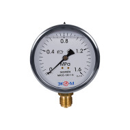 Манометр Экомера рад гидр МД93 0-1,0МПа (0-10 бар) Дк100 G1/2" глиц нерж