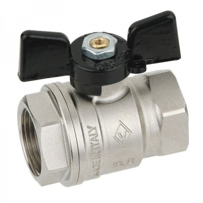 Кран ВВ 1/4' бабочка Bugatti OREGON серия 302 полный проход