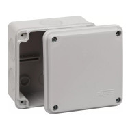 Коробка распределительная Ruvinil ОП 100х100х50мм двухкомпонентная 7 вводов IP65 серый