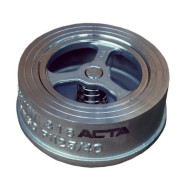 Клапан обратный нержавеющий межфланцевый АСТА-ОК352-м-25-200 DN100 PN25 бар Тmax=+200°С AISI316