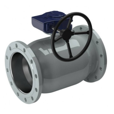 Шаровой кран NAVAL нержавеющий Фланец DN 125, PN 16 с редуктором