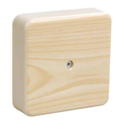 Коробка распаячная КМ для открытой проводки 75х75х28мм сосна IEK UKO10-075-075-028-K34-E