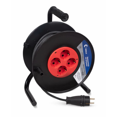 Удлинитель Cabeus EC-C-3.5-FR-G-20 силовой КГ 3500 Вт 20м на катушке (c/з)