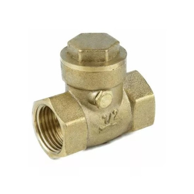 Клапан обратный Aquasfera лат поворотный Ду15 Ру40 м/м д/EPDM 3004-01