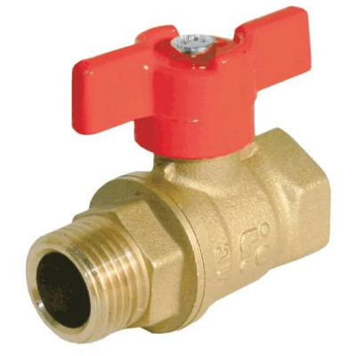 Кран шаровой 11Б27п1 Ду15 А31/1 вр/нр бабочка латунь БАЗ