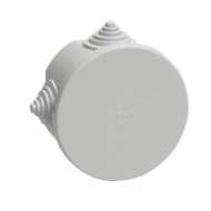 Коробка распаячная IEK UKO11-075-040-000-K41-44 КМ41237 для открытой проводки d75х40 мм IP44 (RAL7035, 4 гермоввода)